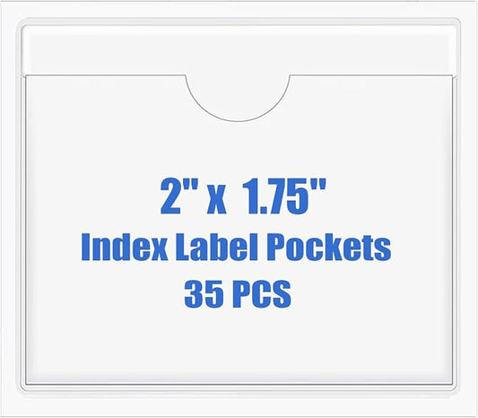 Origin-Joy 35 PCS Self Adhesive Index Card Pockets by Origin-Joy