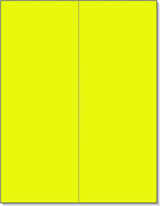NextDayLabels - 8-1/2 x 11 Neon Color High Light Fluorescent Labels by NextDayLabels