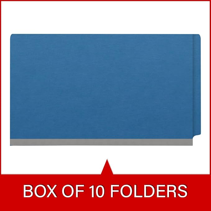 Ecom Folders End Tab Pressboard Classification Folders | Legal Size 25 Pt Stock - Image 6