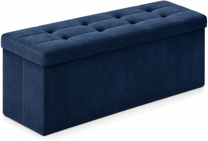ALASDO 43 Inch Folding Storage Ottoman Bench by ALASDO