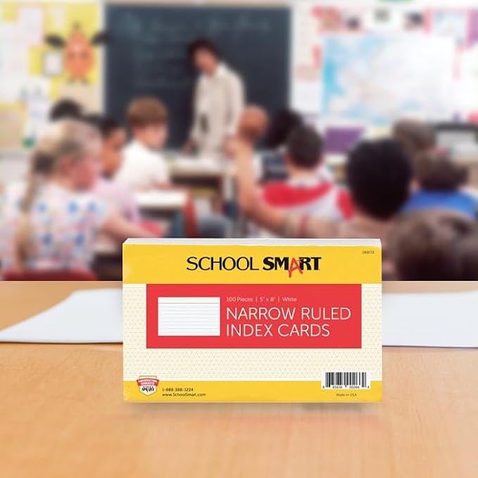 School Smart Ruled Index Cards, 5 x 8 Inches - Image 8