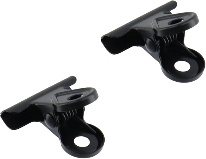 Xiaoyztan Mini Clips, 20mm Wide Metal Black Bulldog Clips Paper Clip Binder - Image 4