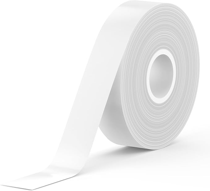 SUPVAN E10 & E11 Label Maker Tape, 0.59in × 19.7ft Genuine Continuous Laminated by SUPVAN