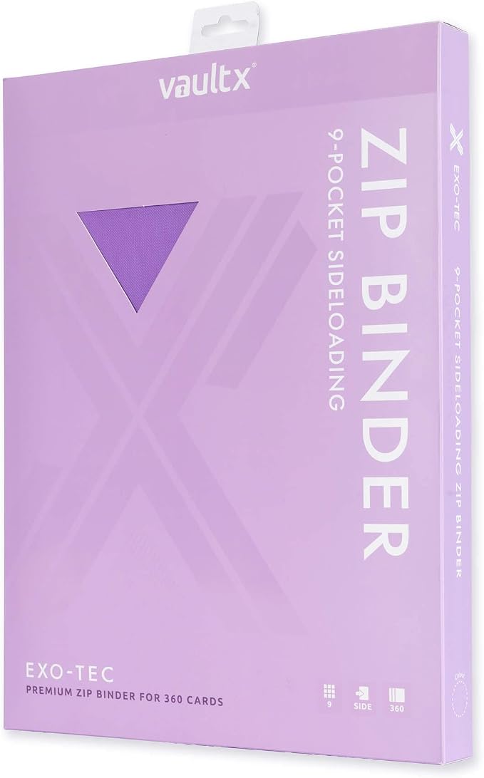 Vault X 4 Pocket Zip Binder, 160 Cards, Exo-Tec Material, 20 Side-Loading Pages - Image 2