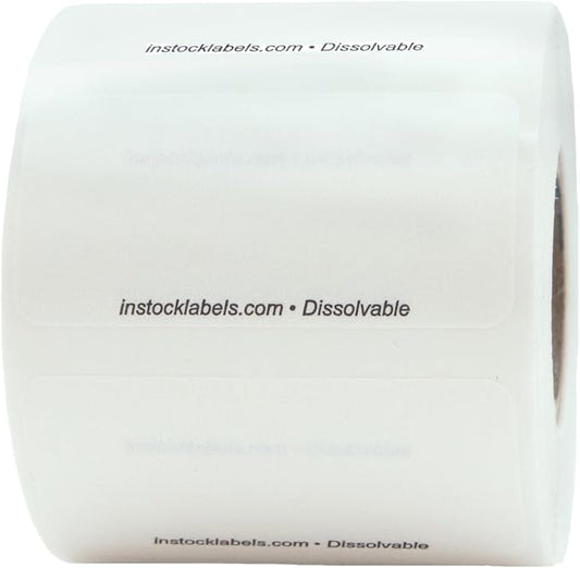 Dissolvable Blank Shelf Life Labels by InStockLabels