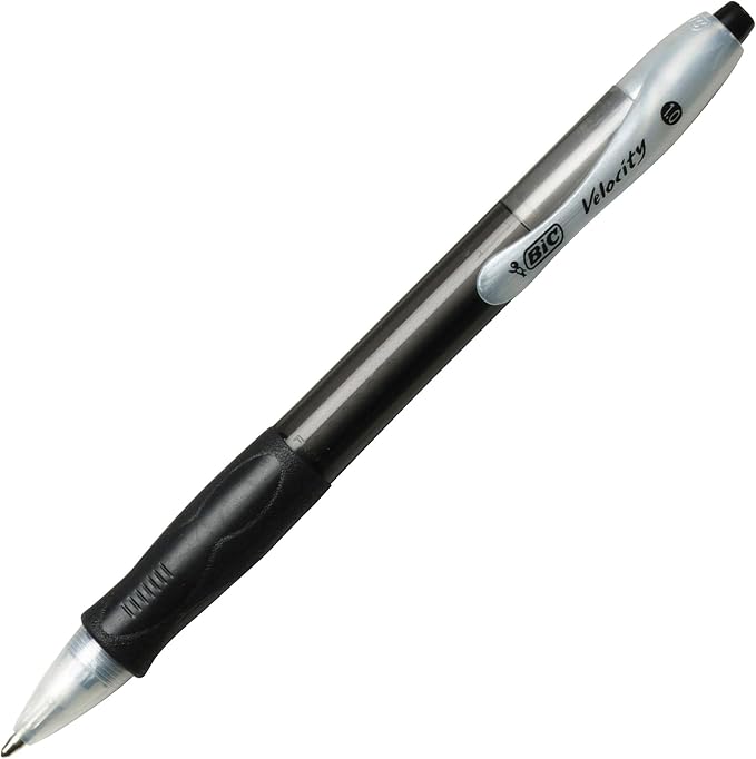 BIC Velocity Retractable Ballpoint Pens, Medium Point, 12-Count Pack, - Image 4