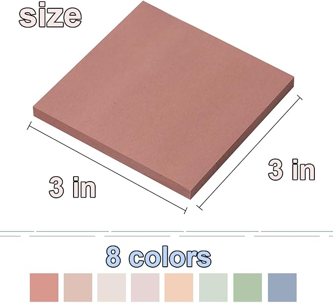 Pop Up Sticky Notes 3x3 in Accordion Stickies Super Sticking Power Memo Pads - Image 3
