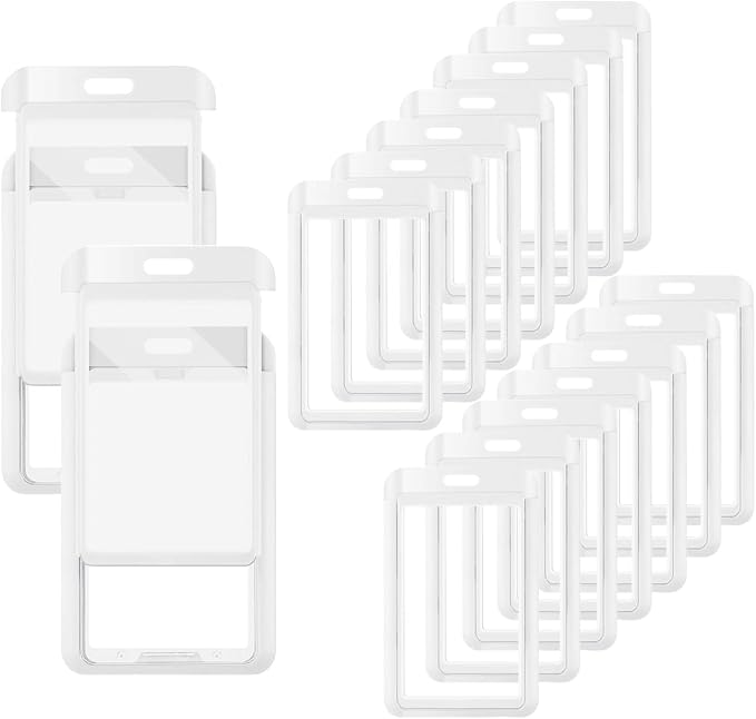 15 Pack Sliding ID Badge Holder by DALMALIN