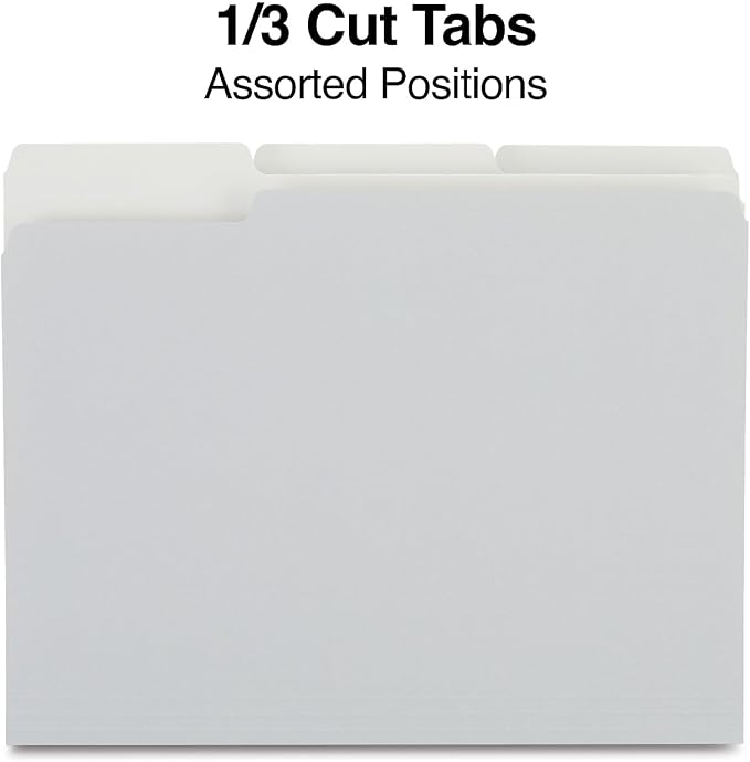 Staples File Folder, Letter Size, 1/3‑Cut Tab, Durable Paper Stock, 200/Carton - Image 6