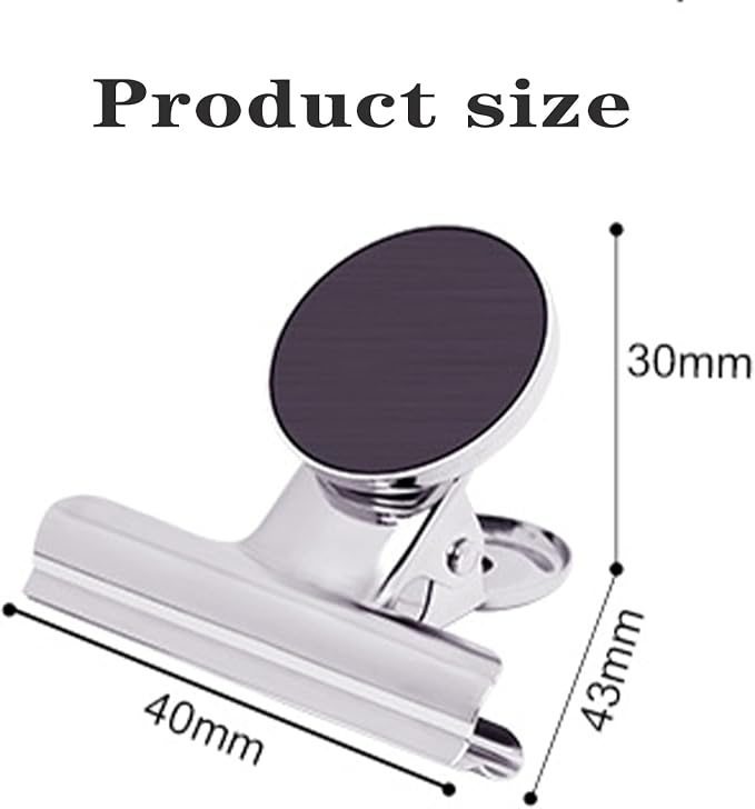 Strong Magnetic Clips, 20 Pack, 1.57 Inch, 40 mm, Refrigerator Magnet Clips - Image 2