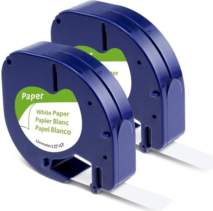 White Paper Tape Replacement for DYMO Letratag Refills White Paper 91330 10697 by AONOMI