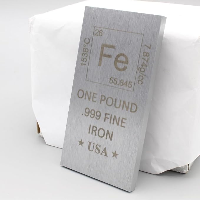 1 lb Pound Iron Bar .999 Pure Paperweight - Image 4