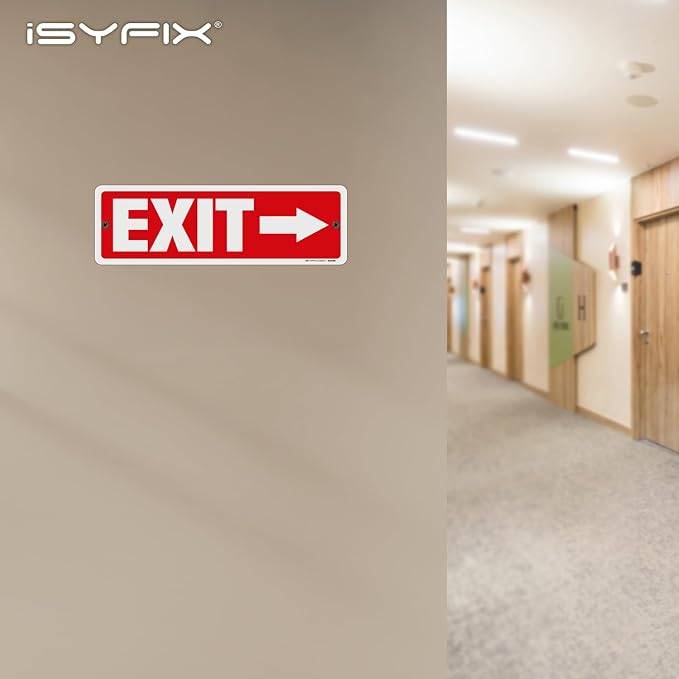 iSYFIX Exit Signs 2 Pack 12x4 Inch - Image 7