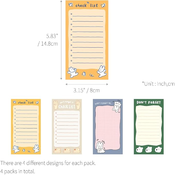 Monolike Memopad Happy and Lucky Petit Petit A SET - Image 2