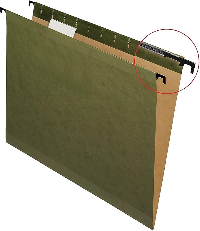 Pendaflex SureHook Reinforced Hanging Folders, Letter Size, Standard Green - Image 9