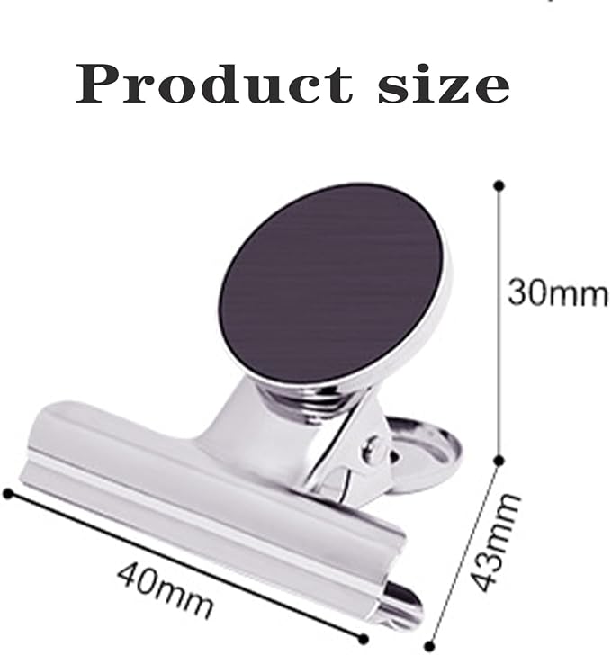 Strong Magnetic Clips, 20 Pack, 1.57 Inch, 40 mm, Refrigerator Magnet Clips - Image 2