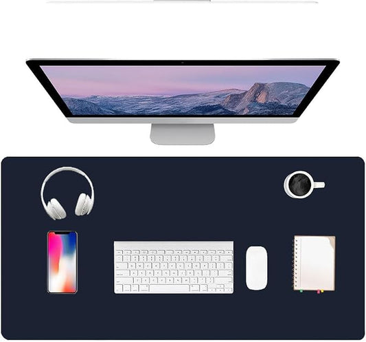 PU Leather Desk Pad Protector Gaming Mouse Pad Non Slip Desk Mat by Unknown