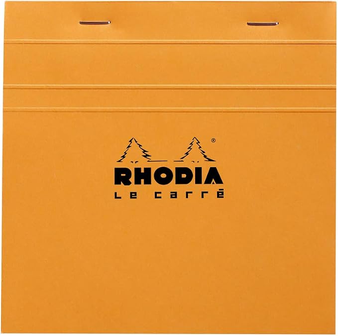 Rhodia Le Carre Head Stapled Pad, Square ruling by Rhodia