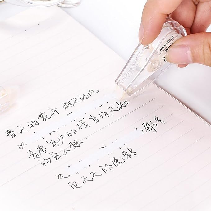 2 Pcs White Cute Correction Tape Mini Roller White Out Eraser, School Office - Image 6
