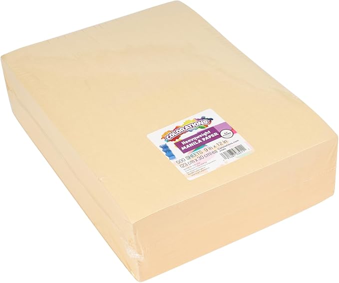 Colorations Heavyweight Manila Paper, 50 lb, 500 Sheets - Image 5
