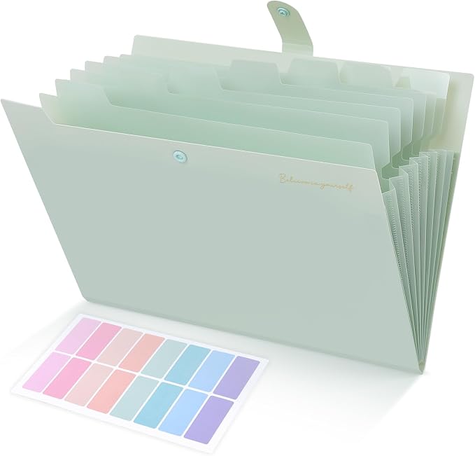 SKYDUE Expanding File Folder, Accordion File Organizer by SKYDUE