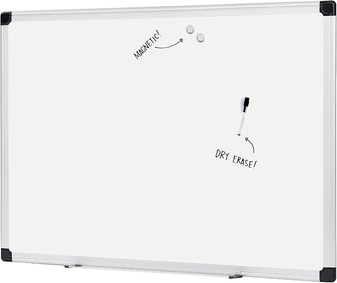 Amazon Basics Magnetic Dry Erase Whiteboard, 36 x 48-inch, Aluminum Frame by AmazonBasics