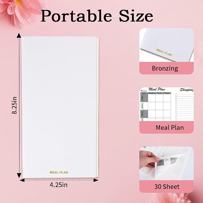 Travelers Notebook Inserts, Small Meal Plan Refills, Standard Regular TN - Image 2