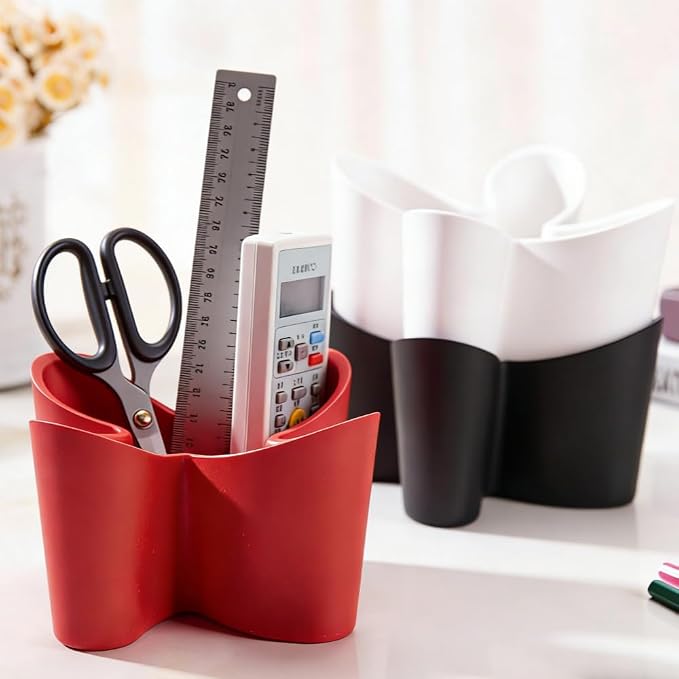 Khakho Flower Shape Remote Control Holder, Desk Organizer Storage Container - Image 7