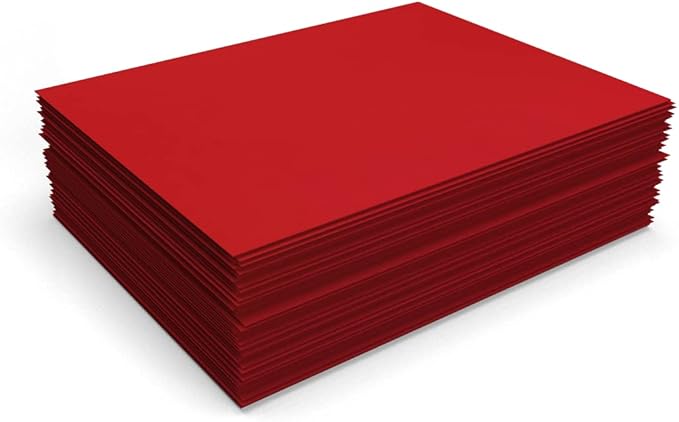 LUXPaper 8.5" x 11" Paper | Letter Size | Ruby Red | 80lb. Text | 50 Qty - Image 3