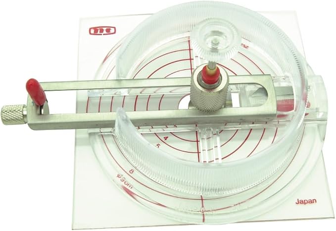 NT Cutter Circle Cutter, 3/4" to 6-3/4" Diameter | Leaves no pin trace by NT+Cutter