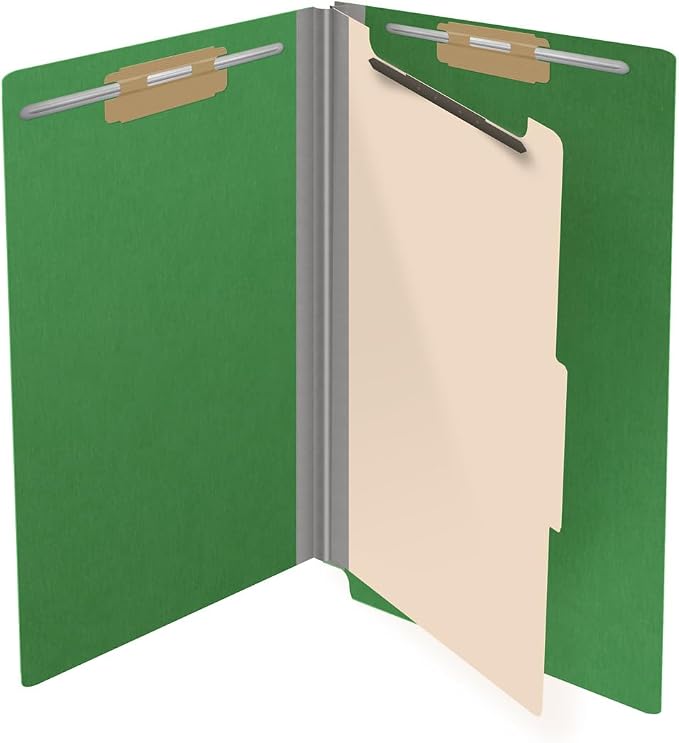 Ecom Folders Top Tab Pressboard Classification Folders | Legal Size 25 Pt Stock - Image 4