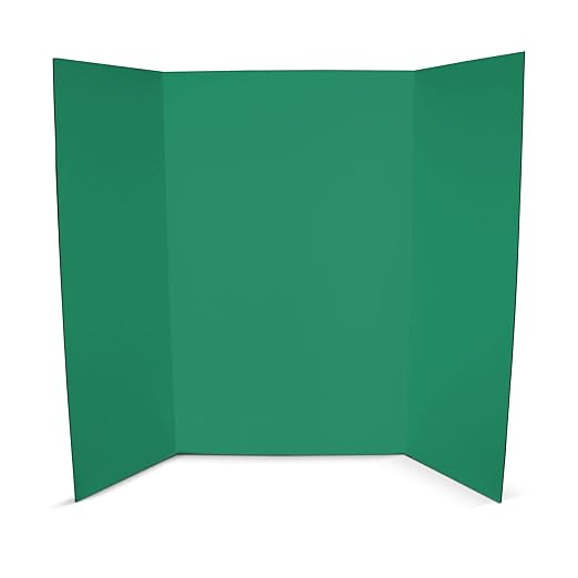 Flipside Products 36” x 48” Foam Project Boards for Presentations, Science Fair, School Projects, Event Displays and Trifold Picture Board - Green - 24 Pack-DeskLoop Office