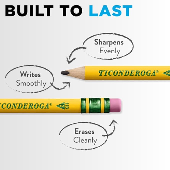 Ticonderoga My First Half-Size Wooden Pencils, Large Triangle-Barrel - Image 9