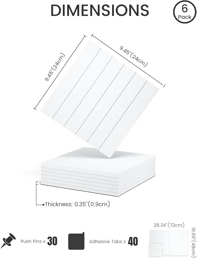 Felt Bulletin Board Tiles -28"x18" - Image 2