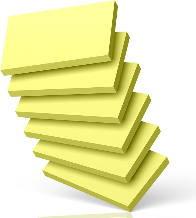 300 Count Blank Index Cards 3x5 Inch Yellow Flash Cards Colored Cardstock by Nichela