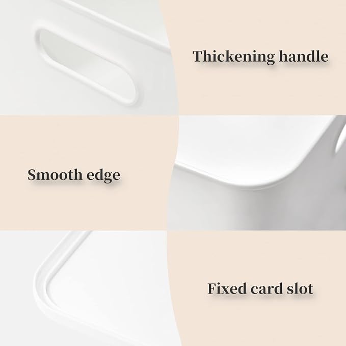 Yishyfier Plastic Storage Baskets Bins Boxes - Image 5