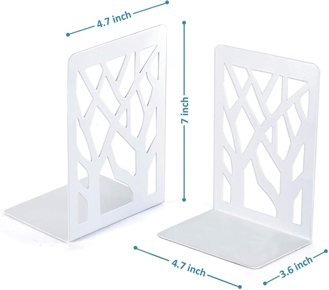 Book Ends, Bookends for Shelves, Book Ends for Heavy Books, Book Stoppers for - Image 4