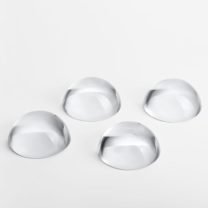 QFkris 4Pcs 1.9inch Crystal Dome Magnifying Paperweight by QFkris