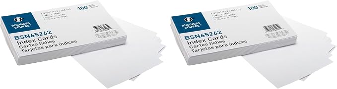 Business Source 65262 Index Cards, 5-Inch x8-Inch by BusinessSource