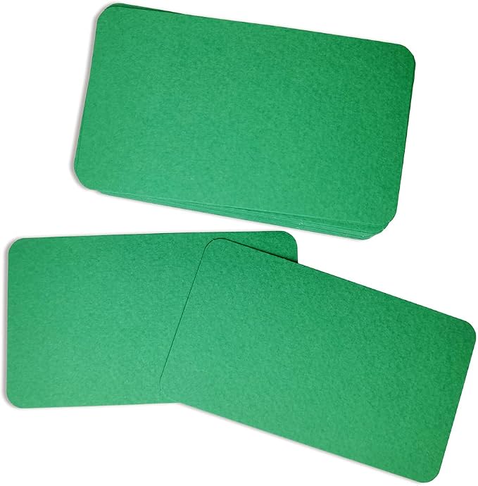 PPAPPAPPIYO 3.5x2 rounded corner index cards180gsm Thick Cardstock, Blank - Image 4