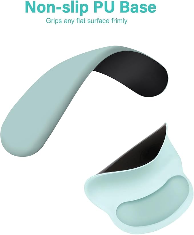 MOSISO Wrist Rest Support for Mouse Pad&Keyboard Set, Circle Curved Ergonomic - Image 5