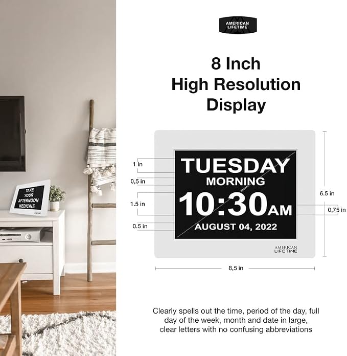 American Lifetime 【New 2025】 Dementia Digital Clock - Image 5
