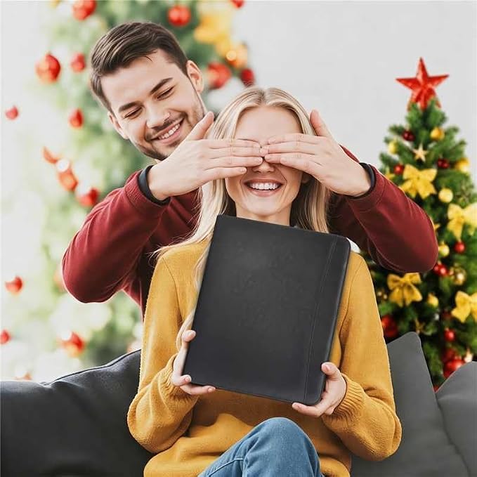 Faux Leather Zippered Padfolio - Image 2