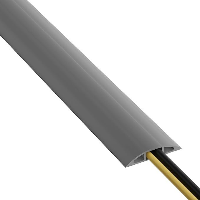 D-Line 30ft Floor Cord Cover, Floor Cable Protector, Extension Cord Cover by D-LineUSAinc