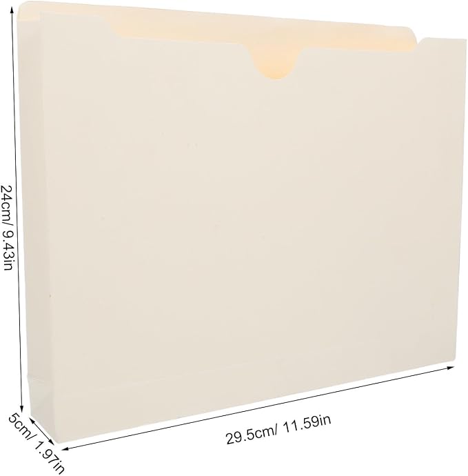 BESTYASH 10pcs Manila File Folders A4 Size Paper Folders - Image 2