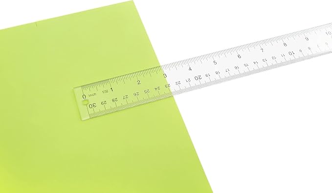 Westcott Acrylic Clear Ruler, Easy-to-Read Markings, Scratch-Resistant Design - Image 10