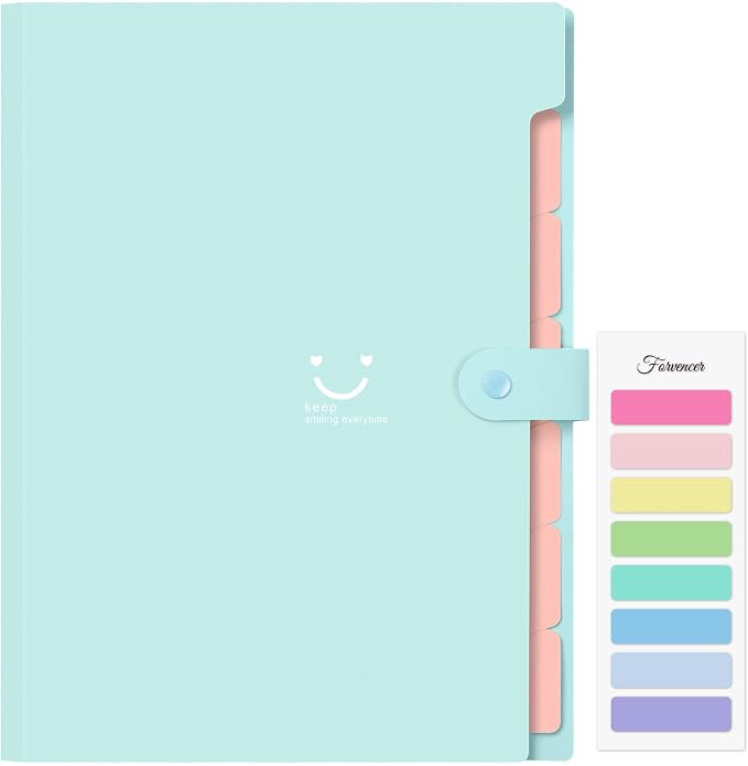 Forvencer Accordion File Organizer, Letter Size, 7 Pocket Expanding File Folder by Forvencer