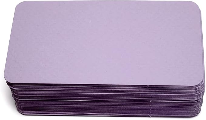 PPAPPAPPIYO 3.5x2 rounded corner index cards180gsm Thick Cardstock, Blank by PPAPPAPPIYO