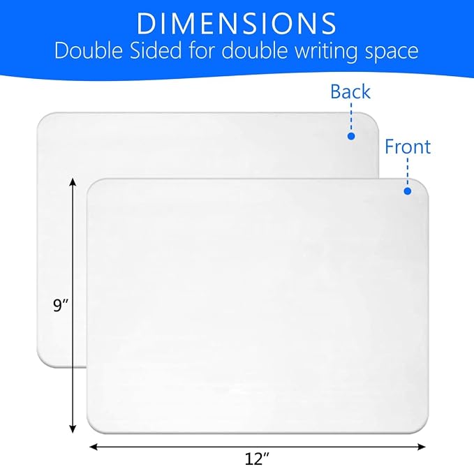 Small Dry Erase Board 9x12 – Mini White Board - Image 2