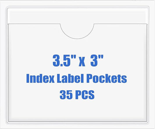 Origin-Joy 35 PCS Self Adhesive Index Card Pockets by Origin-Joy